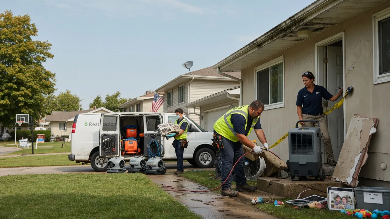 Water Damage Restoration in Plano, IL near me